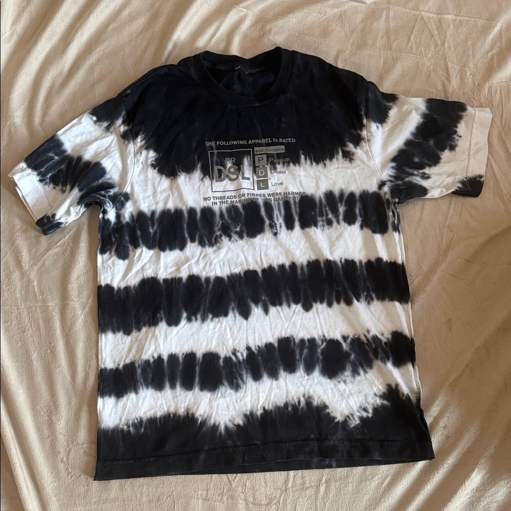 Diesel Kids Monochrome Tie-Dye Tee